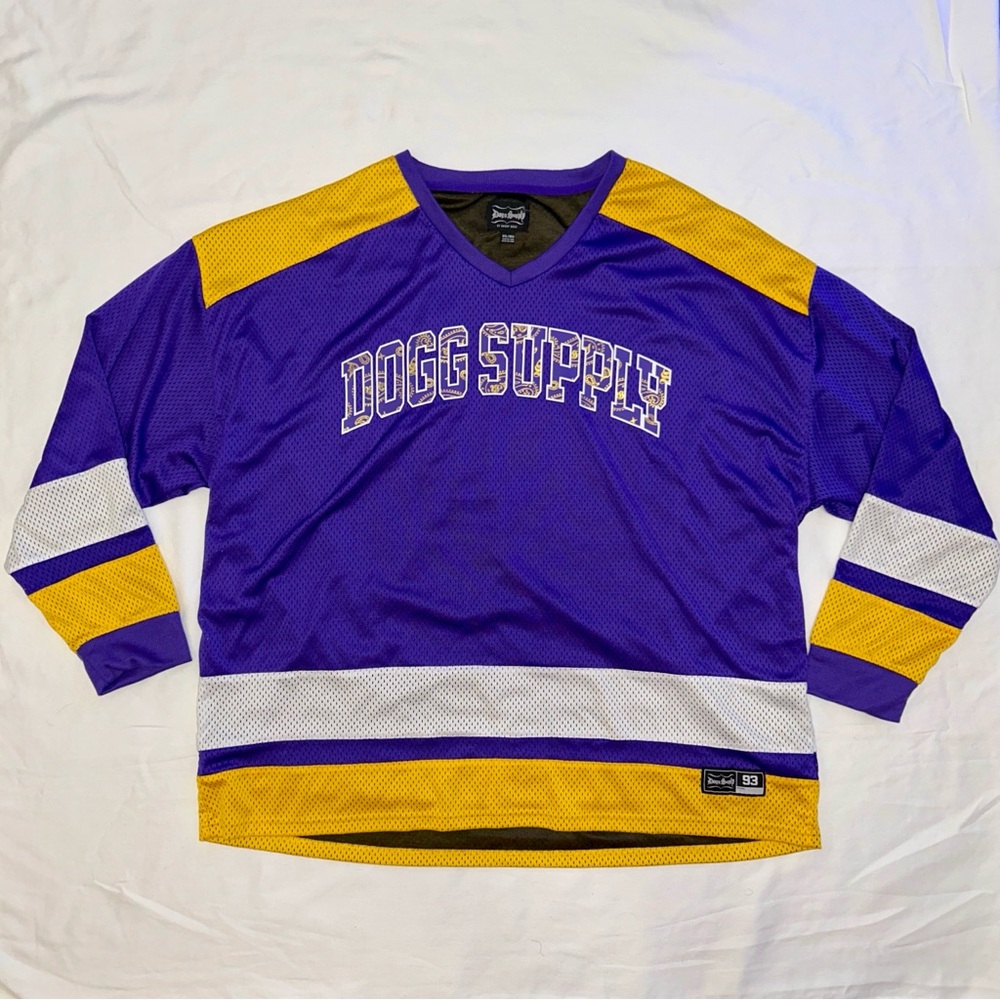 Dogg Supply by Snoop Dogg Purple 93 Mesh Hockey Jersey - Size 3XL